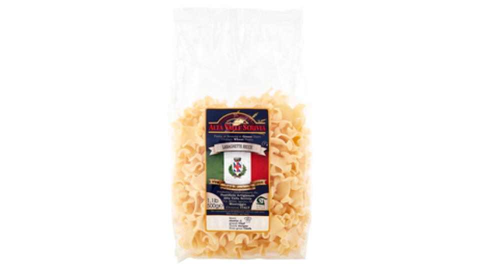 Pastificio Artigianale Alta Valle Scrivia Pasta di semola di grano duro "Lasagnette Ricce"