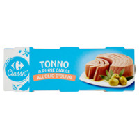 Carrefour Tonno a Pinne Gialle all'Olio di Oliva pescato a canna
