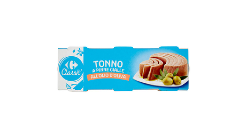 Carrefour Tonno a Pinne Gialle all'Olio di Oliva pescato a canna