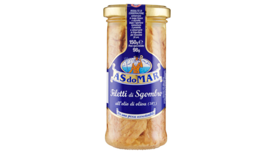 Asdomar Filetti di Sgombro all'olio di oliva (34%)