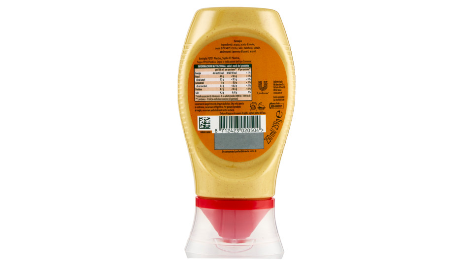 Calvé - Senape, Nuova bottiglia Calvé - 259 g