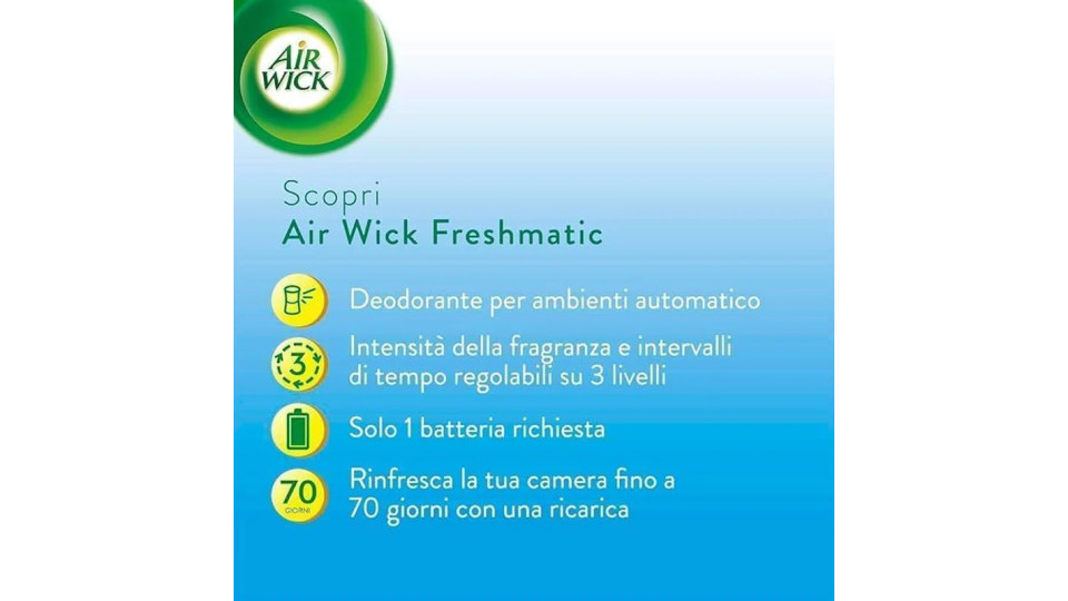 Air Wick, Freshmatic max ricarica spray vaniglia e thè bianco