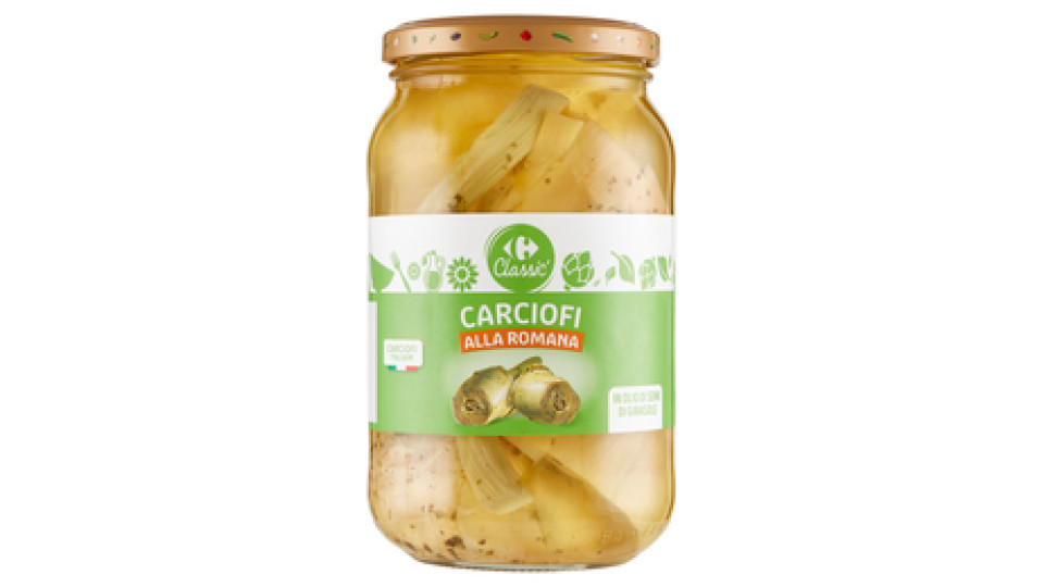 Carrefour Sottolio Carciofi alla Romana in olio di semi di girasole
