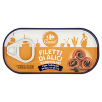 Carrefour Filetti di alici con cappero arrotolati
