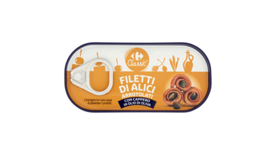Carrefour Filetti di alici con cappero arrotolati