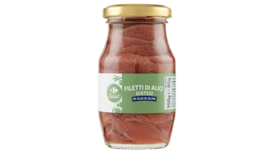 Carrefour Filetti di alici in olio d'oliva