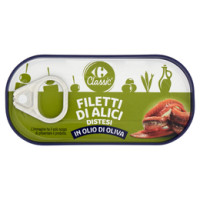Carrefour Filetti di alici in olio d'oliva distesi