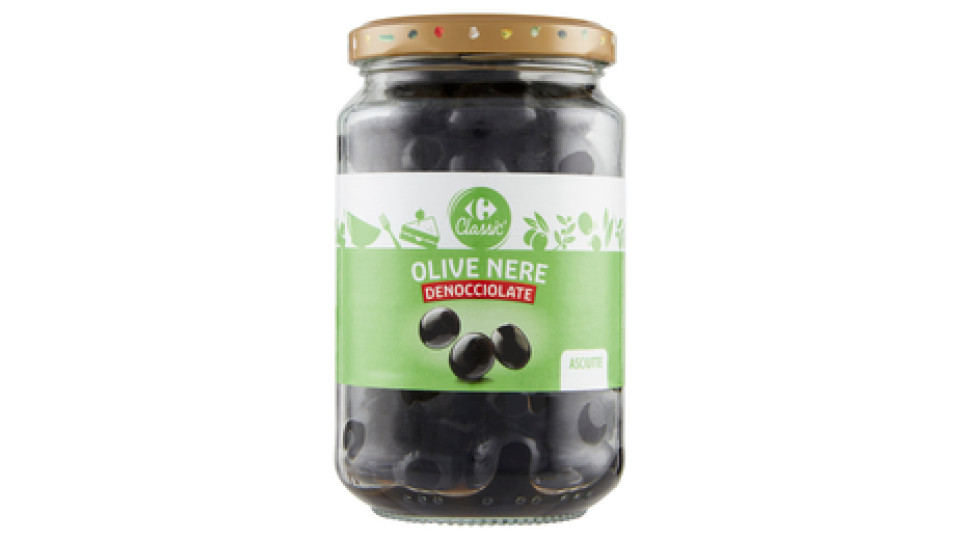 Carrefour Olive Nere Denocciolate asciutte