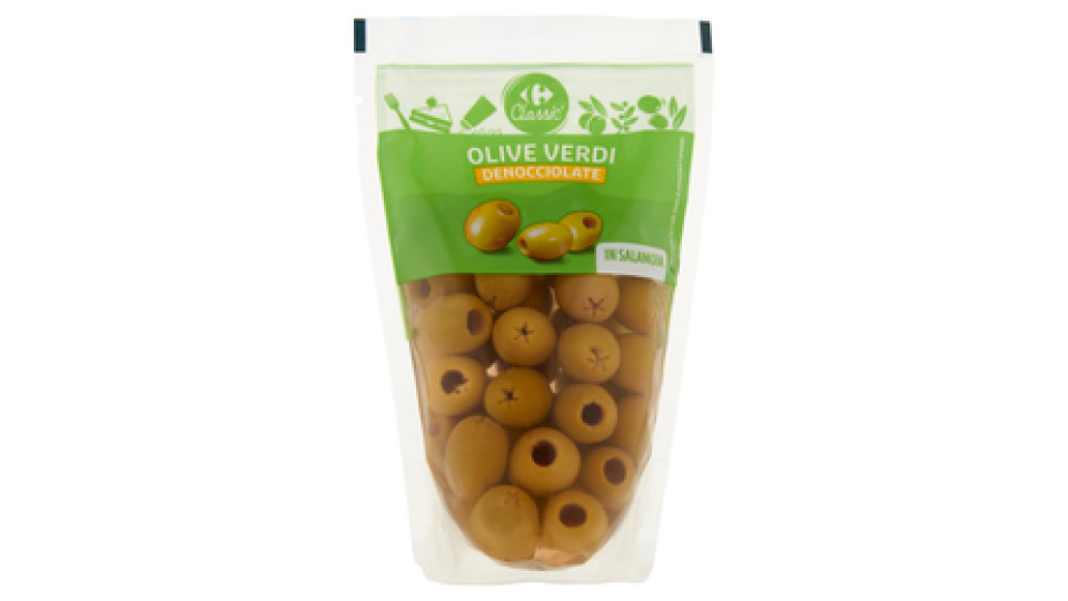 Carrefour Olive Verdi Denocciolate in salamoia