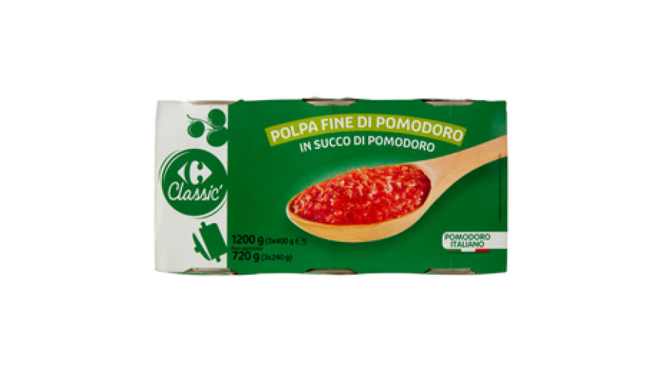 Carrefour Polpa Fine di Pomodoro in succo di pomodoro