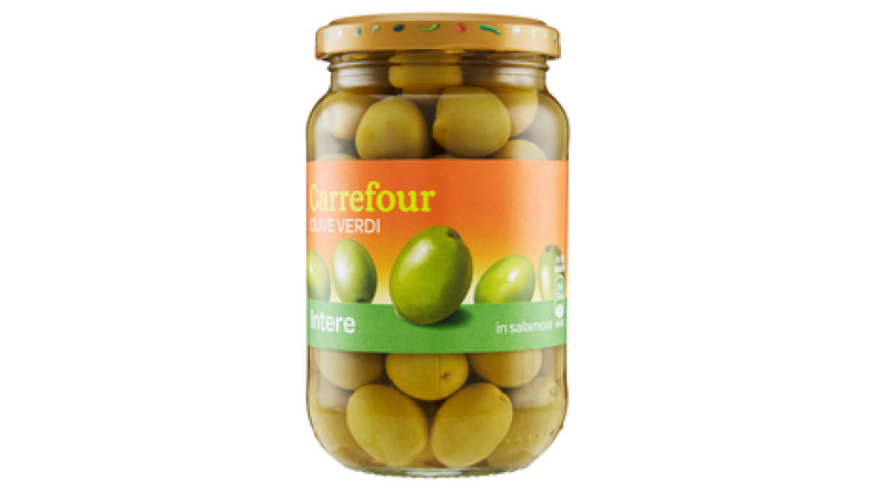 Carrefour Olive Verdi Intere in salamoia