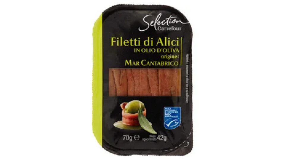 Carrefour Selection Filetti di Alici in Olio d'Oliva