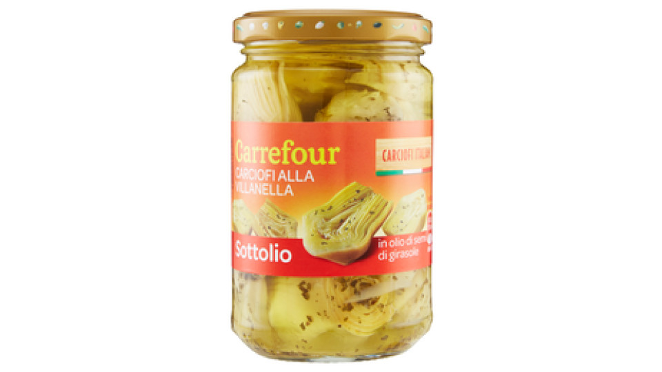 Carrefour Sottolio Carciofi a Spicchi in olio di semi di girasole