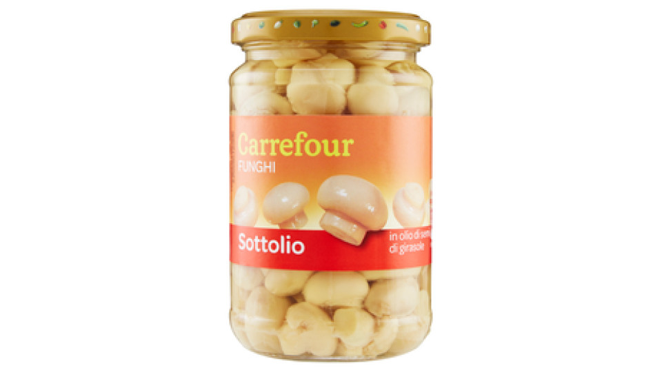 Carrefour Sottolio Funghi in olio di semi di girasole