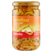 Carrefour Sottolio Melanzane a Filetti in olio di semi di girasole