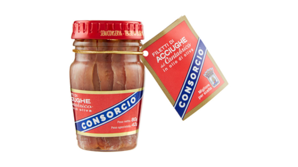 Filetti di Acciughe in Olio di Oliva (45%)