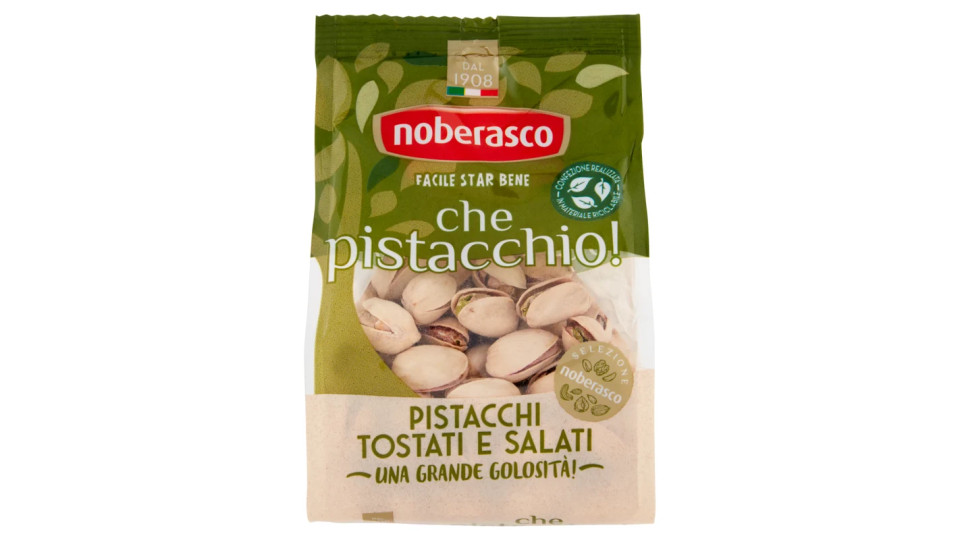 noberasco che pistacchio! Pistacchi Tostati e Salati 200 g