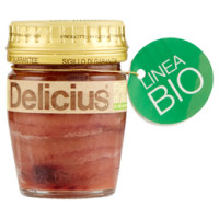 Delicius Linea Bio Filetti di Alici in olio extravergine di oliva biologico