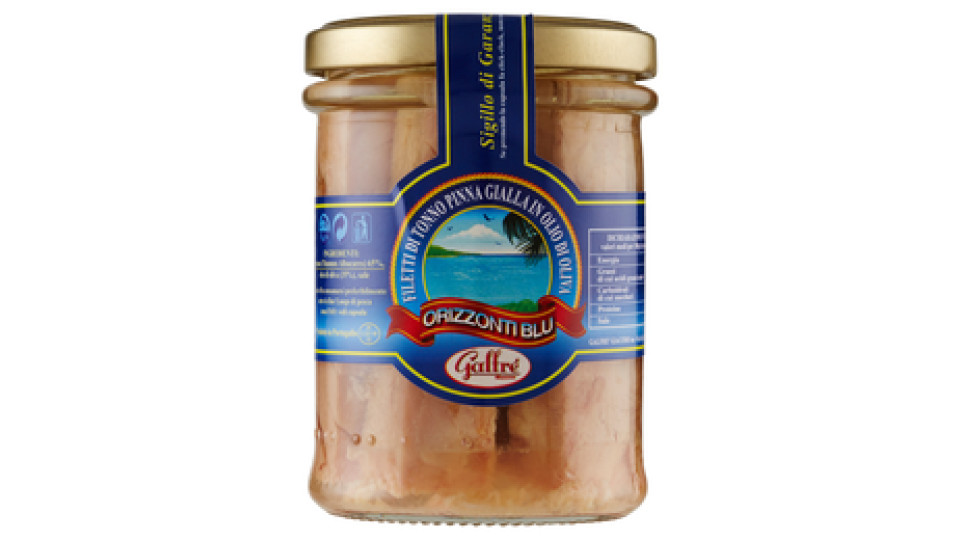 Galfrè Giacomo Orizzonti Blu Filetti di Tonno Pinna Gialla in Olio di Oliva