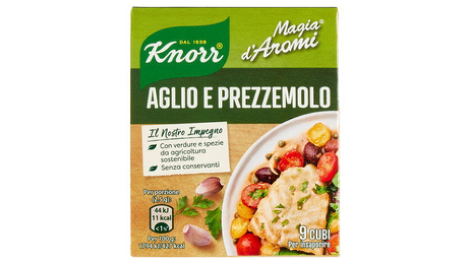 Knorr - Magia D'Aromi, Aglio E Prezzemolo, 8 Cubi