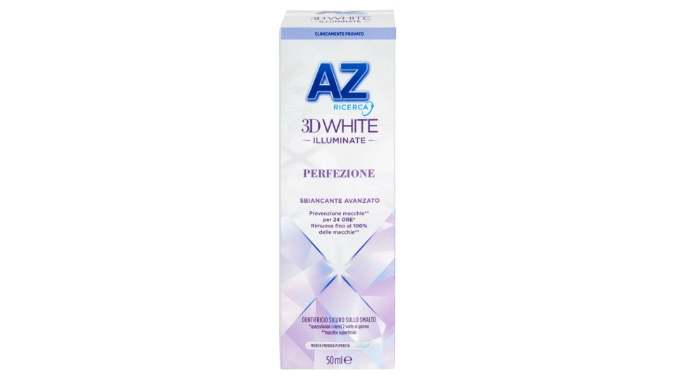 AZ Ricerca Dentifricio 3D White Illuminate Perfezione Carbone 50 ml