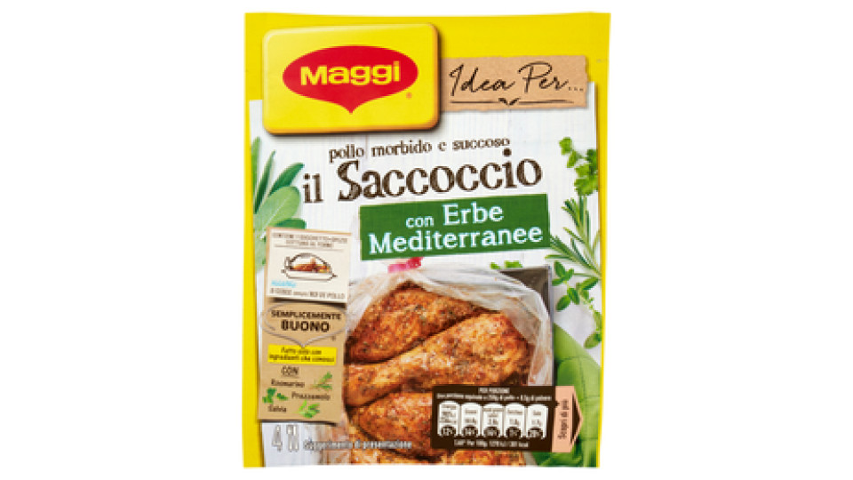 IL SACCOCCIO CON ERBE MEDITERRANEE Sacchetto e spezie per pollo al forno