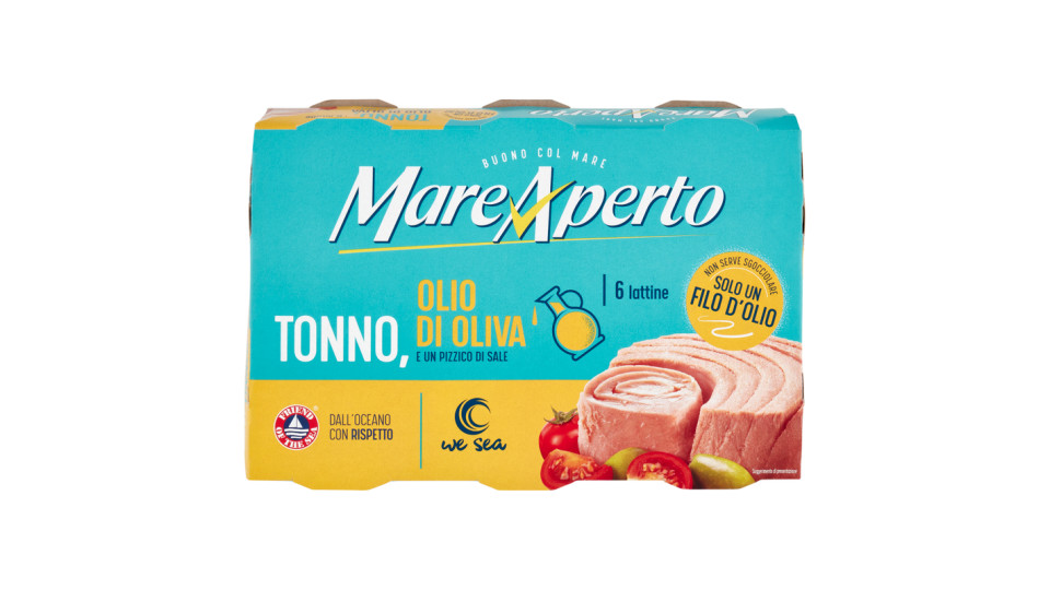 Mare Aperto Tonno con solo un filo d'olio 3 x 60 g