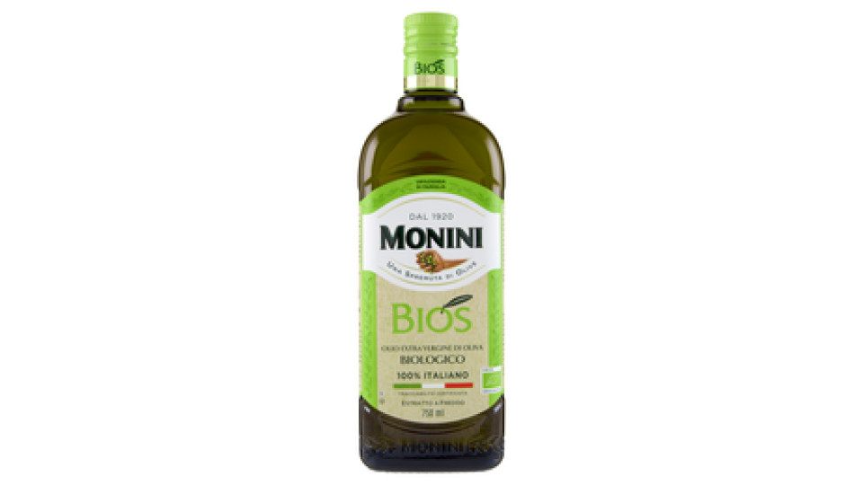 Monini, olio extra vergine di oliva Biòs biologico