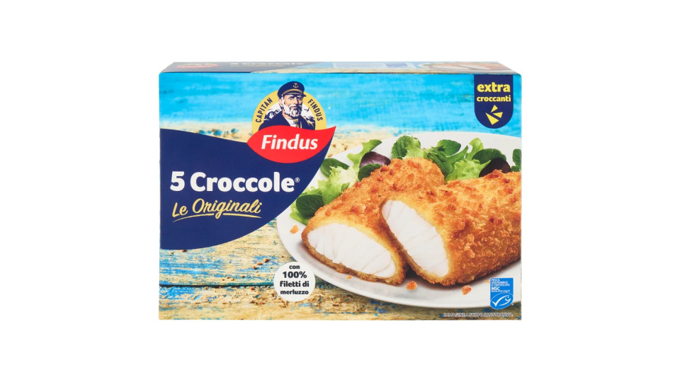 Findus 4 Croccole con 100% filetti di Merluzzo