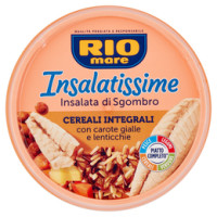 Rio mare Insalatissime Integrale e Sgombro con cereali integrali e lenticchie