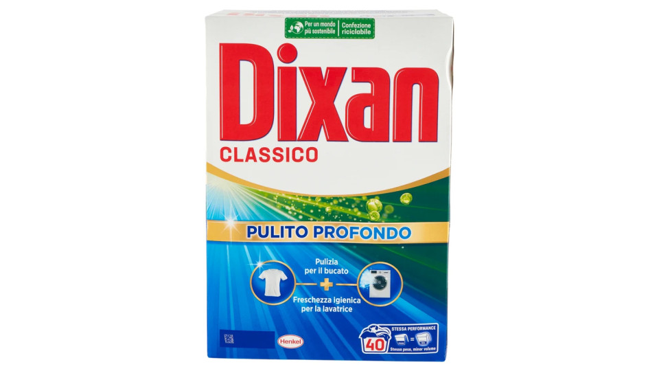 DIXAN Polvere Classico 40 lavaggi 2,200 kg