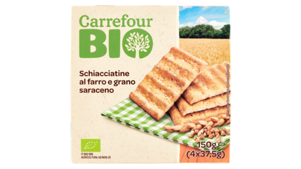 Carrefour Bio Schiacciatine al farro e grano saraceno