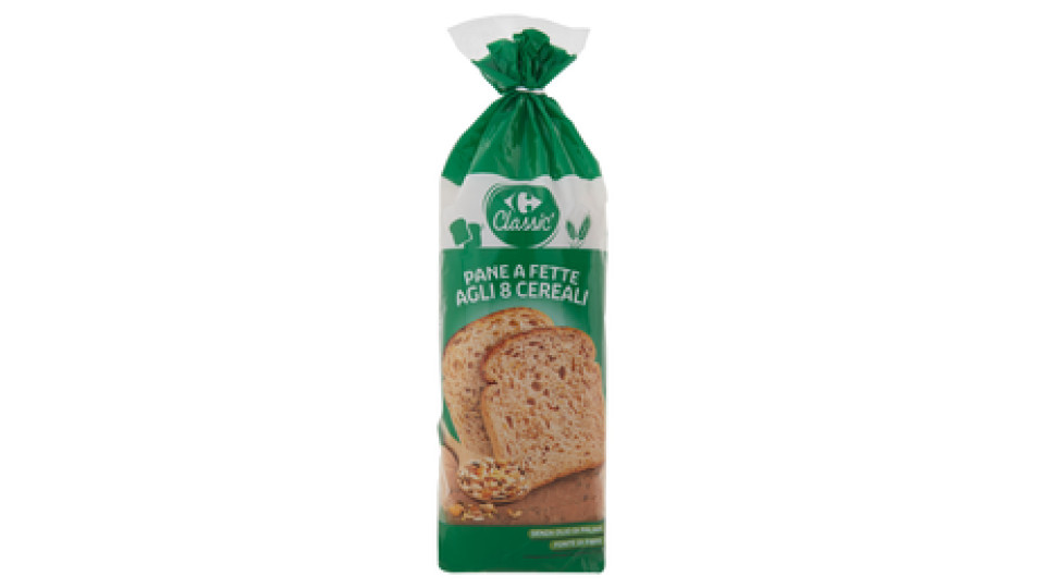 Carrefour Pane agli 8 cereali a fette