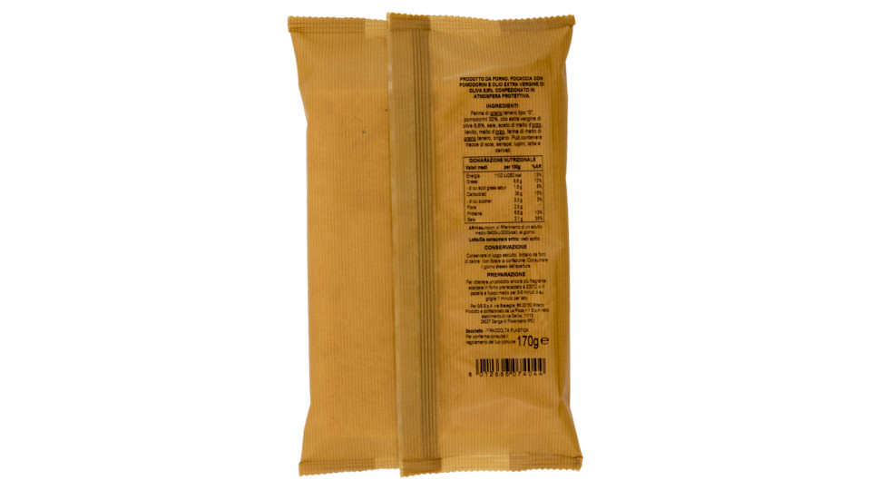 FOCACCIA POMODORINI, 190-230g