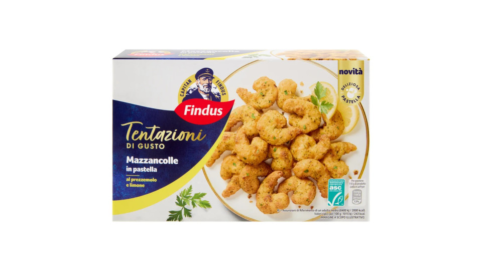 Capitan Findus Tentazioni di Gusto Mazzancolle in Pastella 220 g