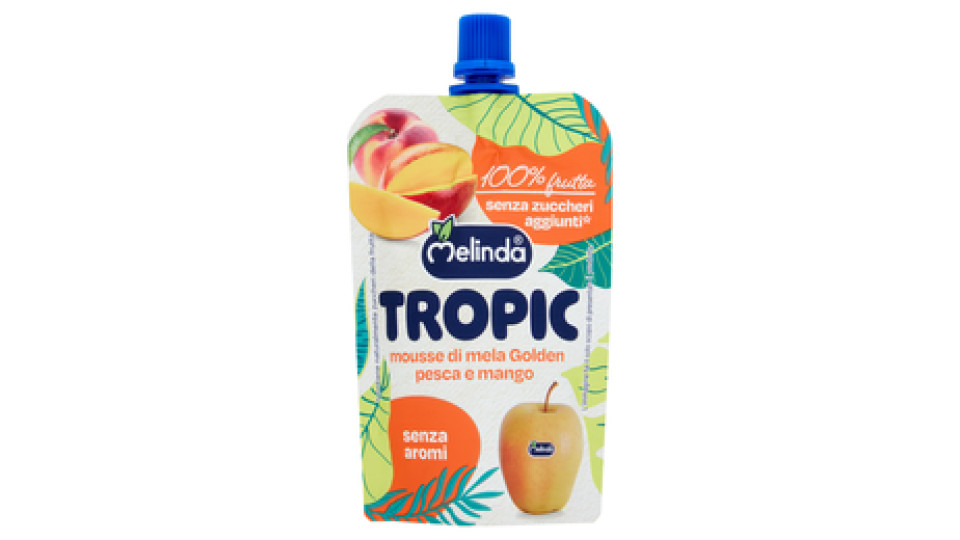 Melinda Tropic mousse di mela Golden pesca e mango 90 g