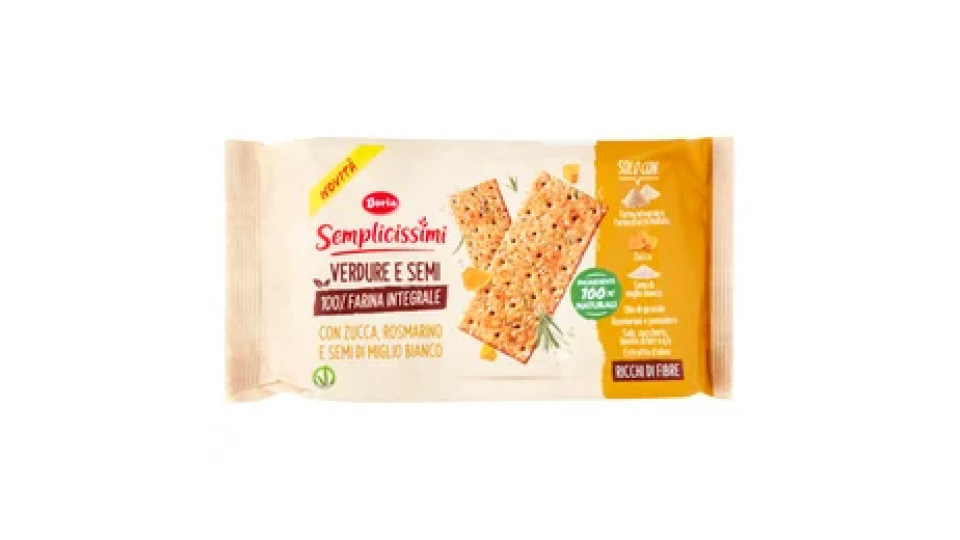 CRACKERS ZUCCA ROSMARINO E SEMI DI MIGLIO BIANCO