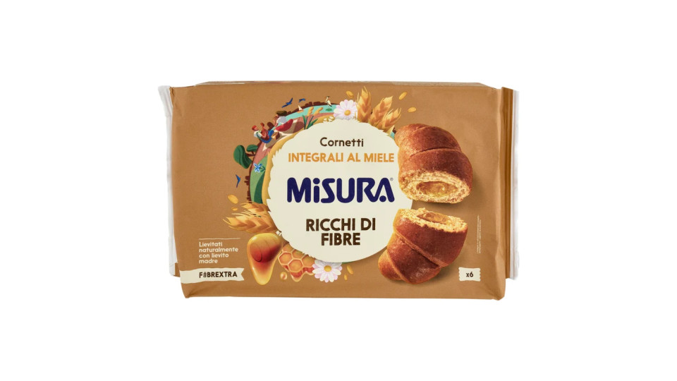 Misura Fibrextra 6 Cornetti Integrali al Miele