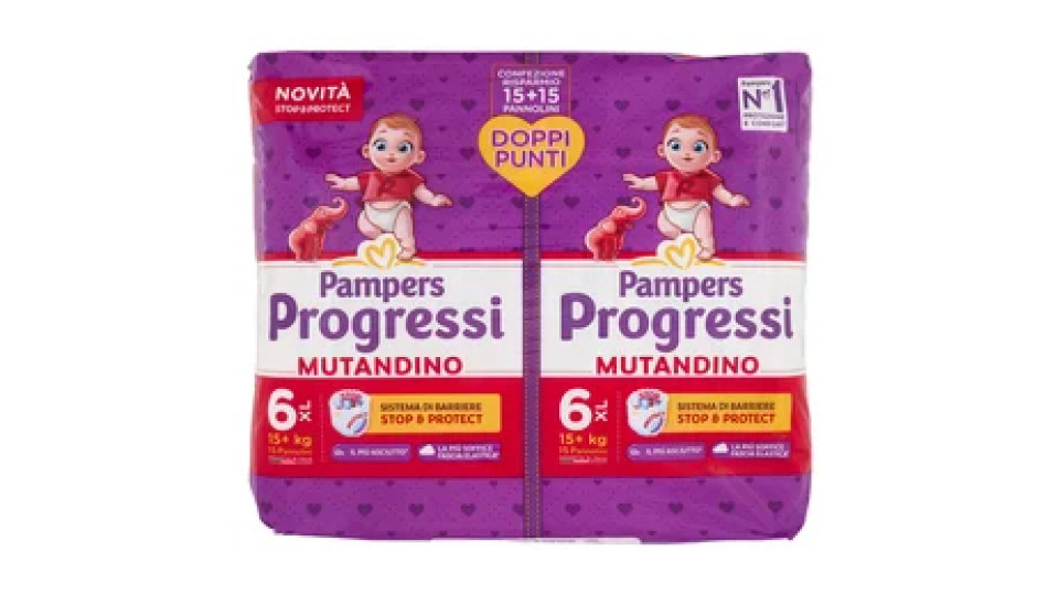 PANNOLINI PROGRESSI MUTANDINO XL PB 15 PEZZI