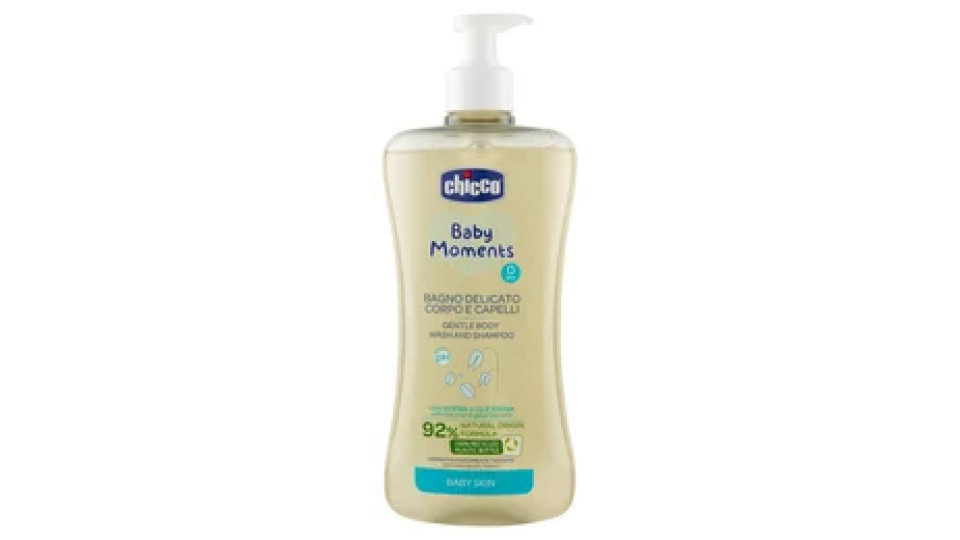BAGNO CORPO E CAPELLI BABY MOMENTS DELICATO 500ML