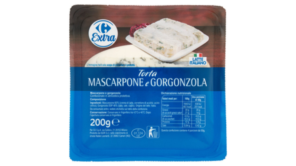 Carrefour Torta Mascarpone e Gorgonzola