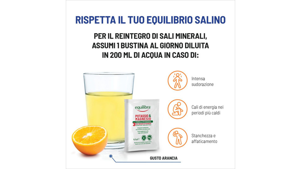 Equilibra, potassio & magnesio 20 bustine monodose