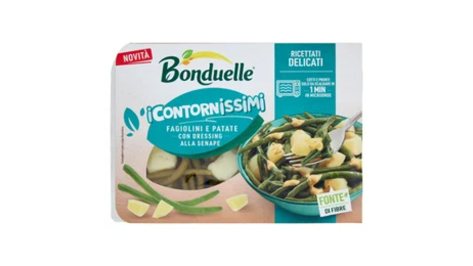 Bonduelle i Contornissimi Ricettati Delicati Fagioli e Patate con Dressing alla Senape 200 g