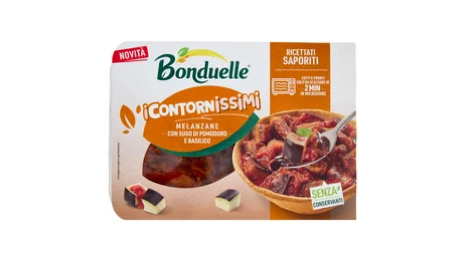 Bonduelle i Contornissimi Ricettati Saporiti Melanzane con Sugo di Pomodoro e Basilico 240 g