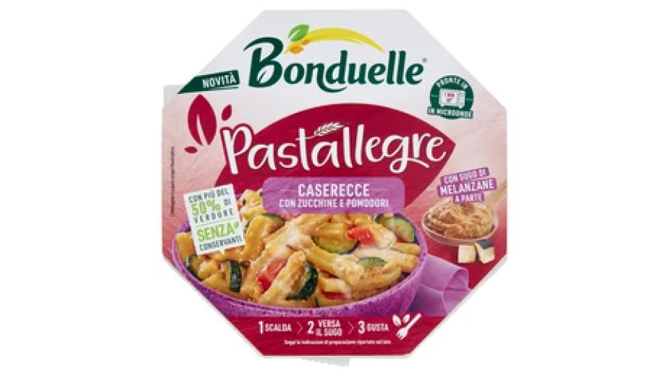 Bonduelle Pastallegre Caserecce con Zucchine e Pomodori 250 g