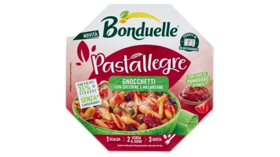 Bonduelle Pastallegre Gnocchetti con Zucchine e Melanzane 250 g