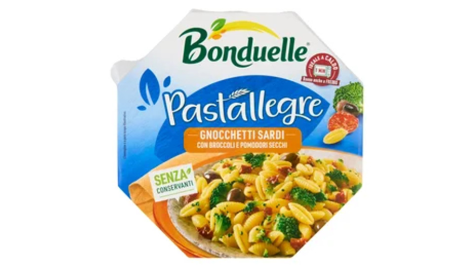 Bonduelle Pastallegre Gnocchetti Sardi con Broccoli e Pomodori Secchi 200 g