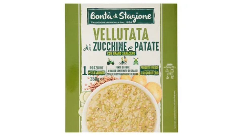 Bontà di Stagione Vellutata di Zucchine e Patate con Grano Saraceno 350 g