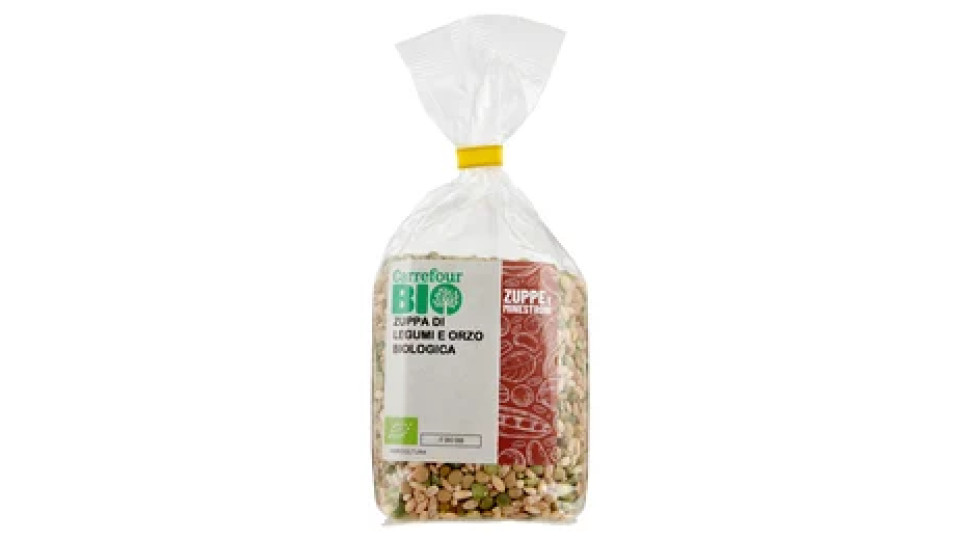 Carrefour Bio Zuppa di Legumi e Orzo Biologica 350 g