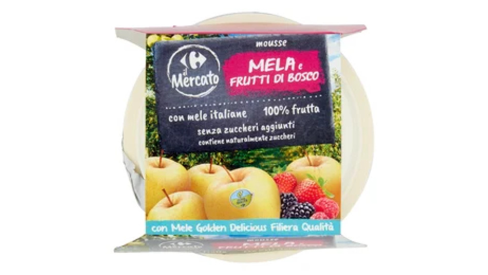 Carrefour il Mercato mousse Mela e Frutti di Bosco 2 x 100 g